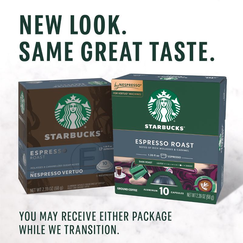 slide 3 of 10, Starbucks By Nespresso Vertuo Line Espresso and Blonde Roast Dual Pack Coffee Pods - 20ct, 20 ct