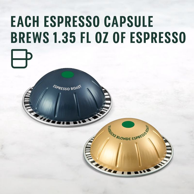 slide 7 of 10, Starbucks By Nespresso Vertuo Line Espresso and Blonde Roast Dual Pack Coffee Pods - 20ct, 20 ct