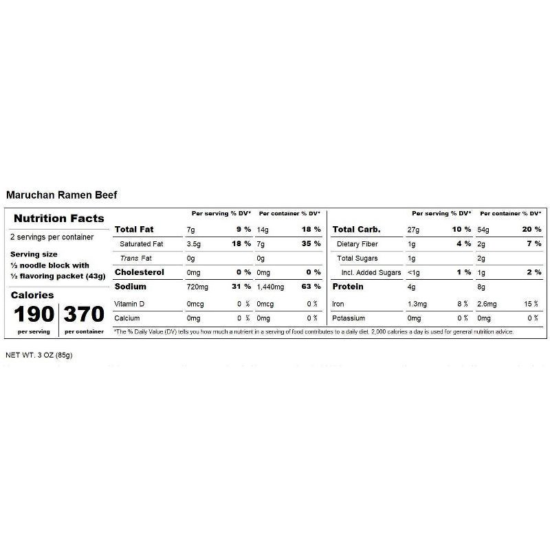 slide 6 of 7, Maruchan Beef Ramen Noodle Soup - 3oz / 12ct, 12 ct; 3 oz