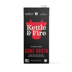Kettle & Fire Gluten Free Beef Bone Broth - 32oz