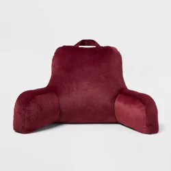 Faux Fur Support Pillow Burgundy - Room Essentials™