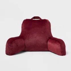 Faux Fur Support Pillow Burgundy - Room Essentials™