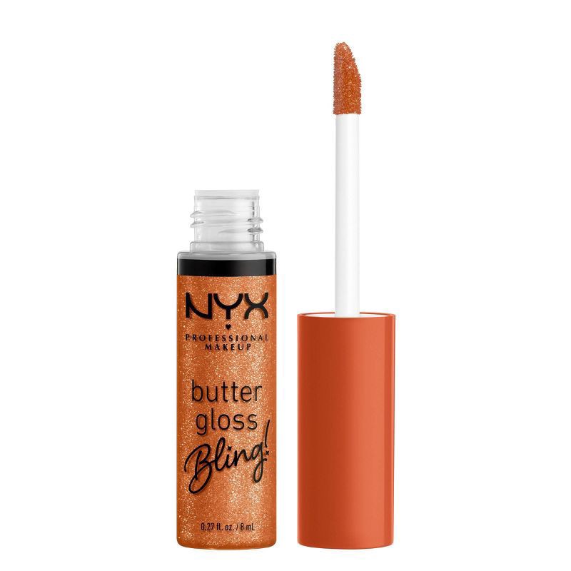 slide 1 of 9, NYX Professional Makeup Butter Gloss Bling Non Sticky Lip Gloss - 03 Pricey - 0.27 fl oz, 0.27 fl oz