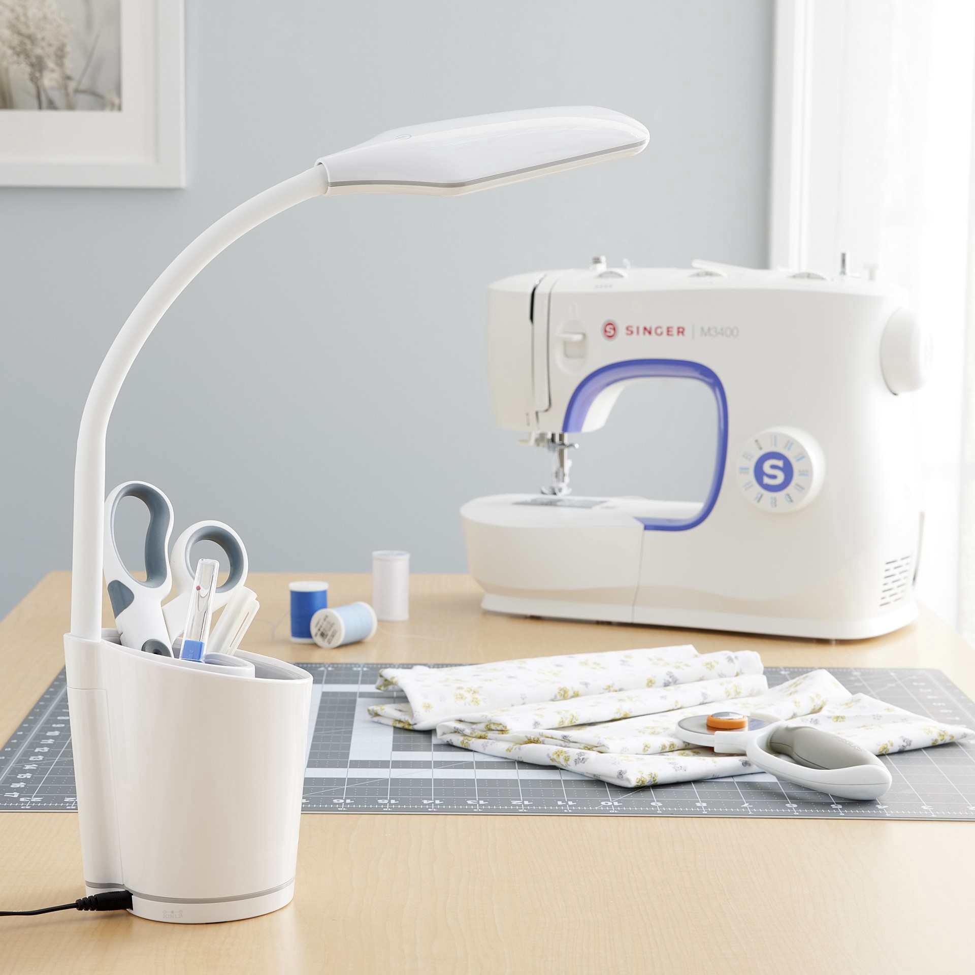 slide 4 of 6, Ott Lite Ottlite Led Lamp Swirl Organizer, 23.25 in