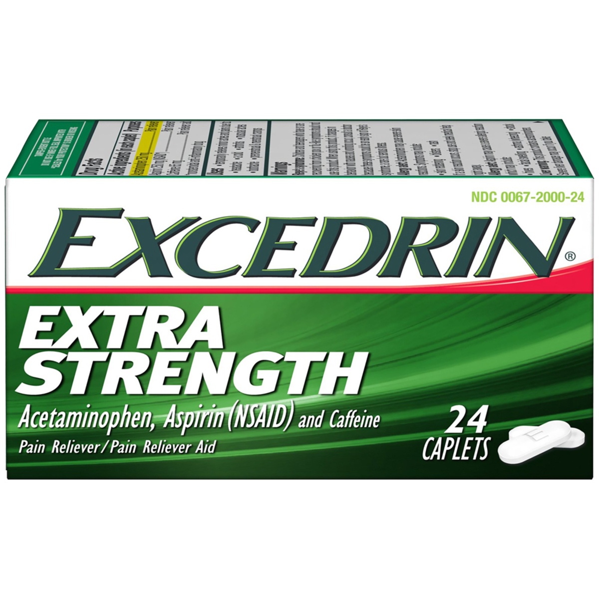 slide 1 of 1, Excedrin Extra Strength Caplets for Headache Pain Relief, 24 count, 24 ct