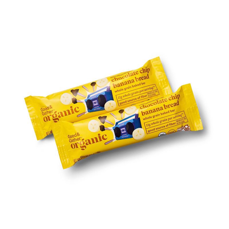 slide 3 of 4, Chocolate Chip Banana Bread Whole Grain Baked Bar - 15.24oz - Good & Gather™, 15.24 oz