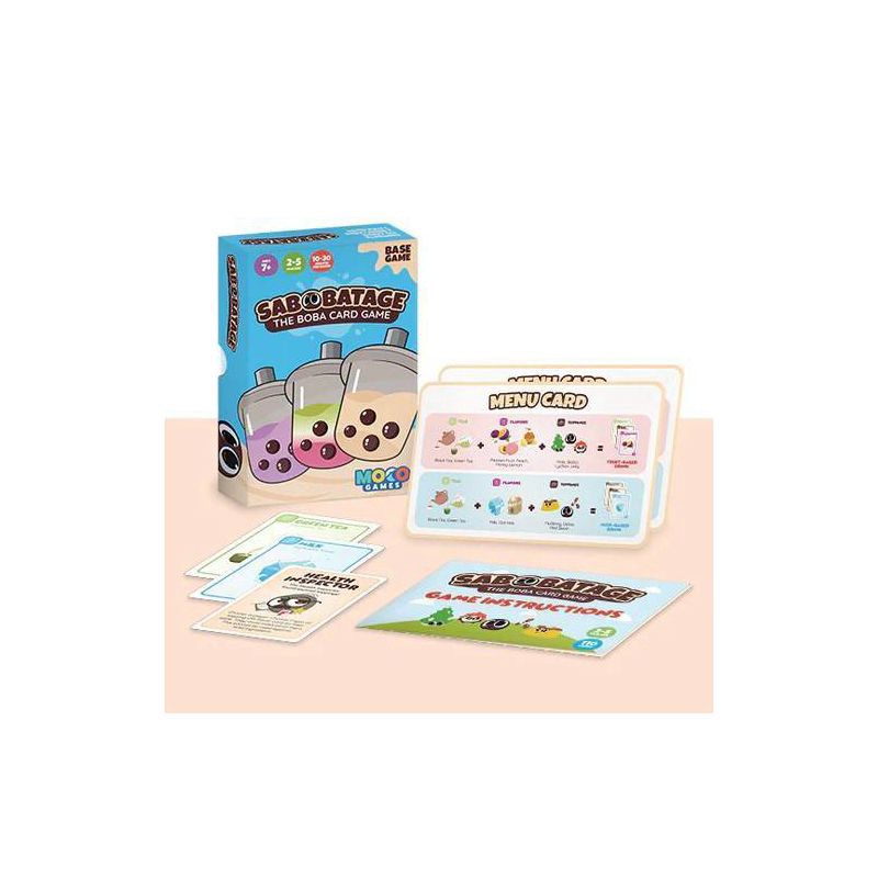 slide 2 of 3, Sabobatage The Boba Card Game: Moco Games 2-5 Players, Creative Thinking, 30-Minute Play, 1 ct