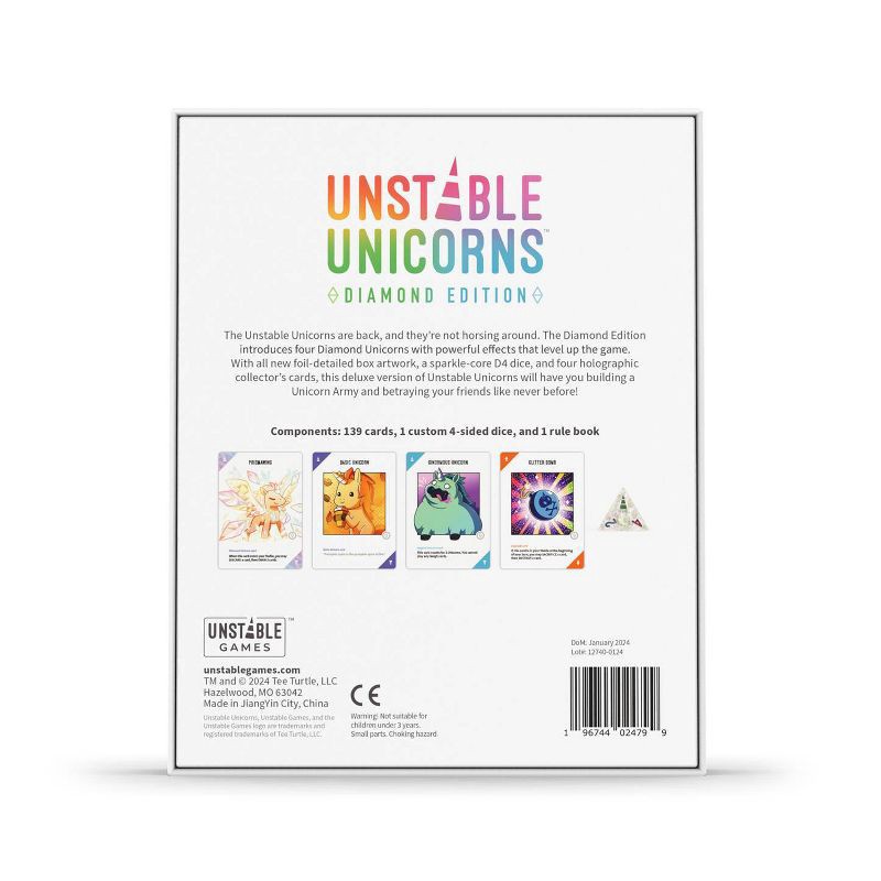 slide 2 of 3, TeeTurtle Unstable Unicorns Diamond Edition Game, 1 ct