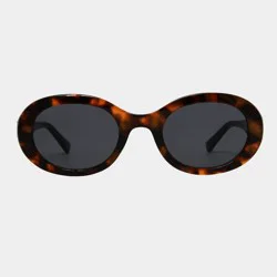 Women's Plastic Oval Sunglasses - Universal Thread™ Tortoise: Maximum UV Protection, Medium Fit