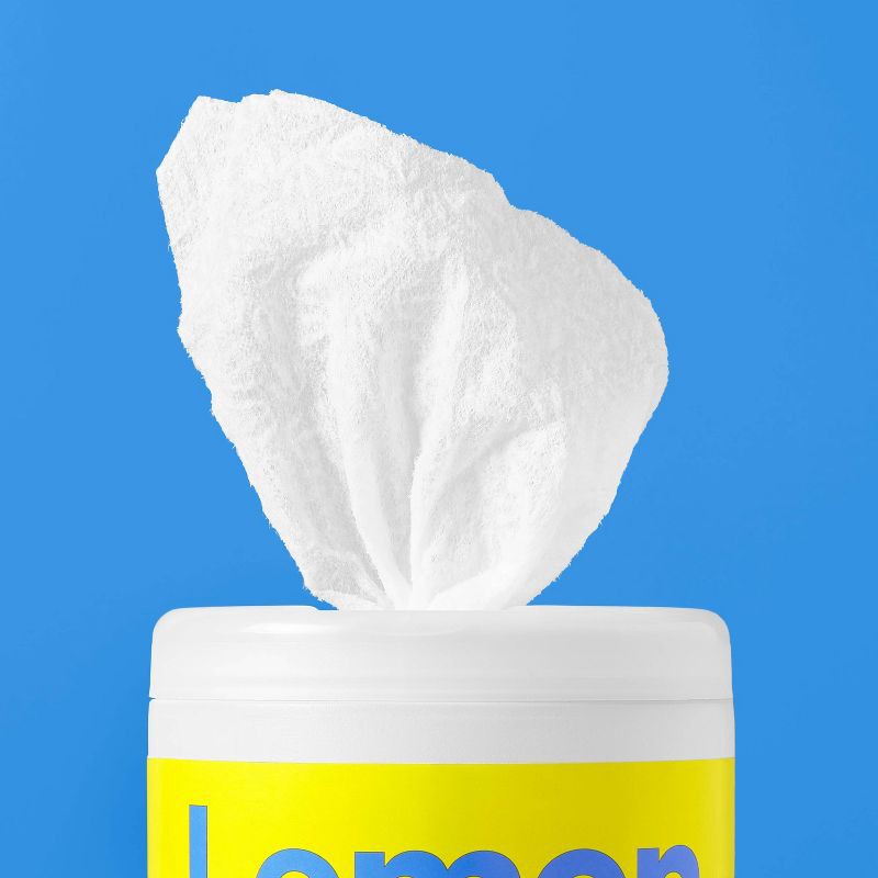 slide 2 of 4, Lemon All Purpose Disinfecting Wipes - 75ct - up&up™, 75 ct
