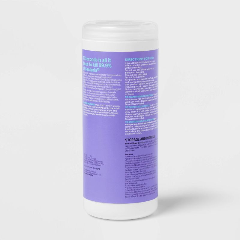 slide 3 of 3, Lavender All Purpose Disinfecting Wipes - 35ct - up&up™, 35 ct