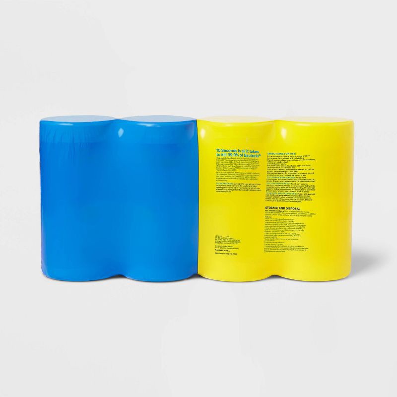 slide 3 of 4, Lemon and Fresh All Purpose Disinfecting Wipes - 75ct/4pk - up&up™, 75 ct, 4 ct