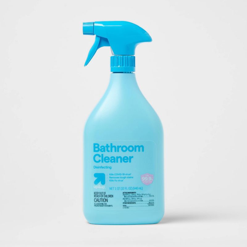 slide 1 of 3, Bathroom Disinfecting Cleaner without Bleach - 32oz - up&up™, 32 oz
