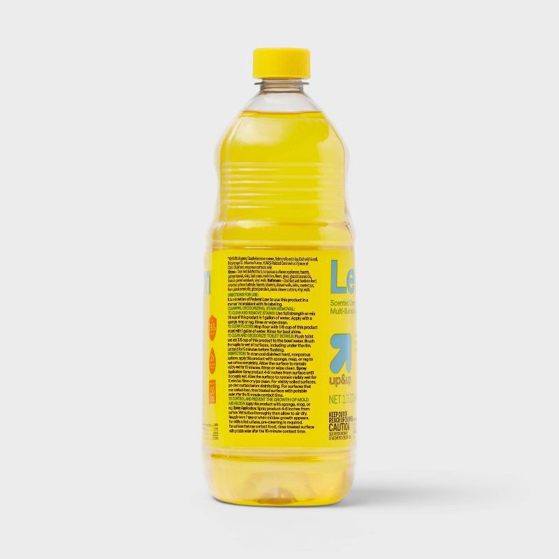 slide 4 of 4, Multi-Surface Liquid Disinfectant Cleaner - Lemon - 56 fl oz - up&up™, 56 oz