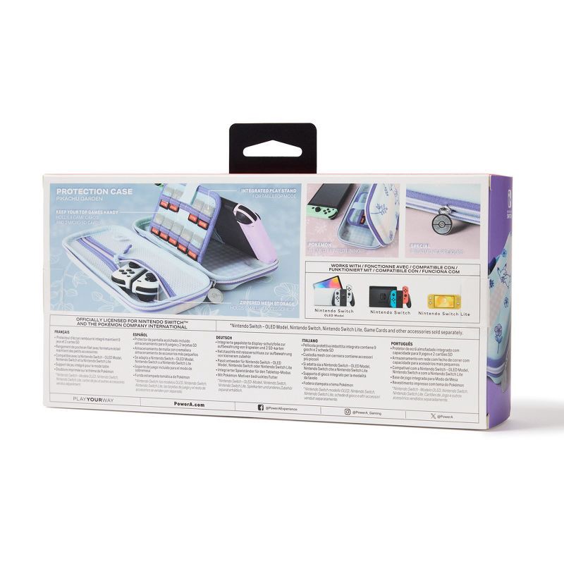 slide 13 of 13, PowerA Protection Case for Nintendo Switch - Pikachu Garden: Compatible with Switch OLED & Lite, 1 ct