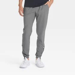 Men's Lightweight Tricot Jogger Pants - All In Motion™ Heathereded Black M: Zippered Pocket