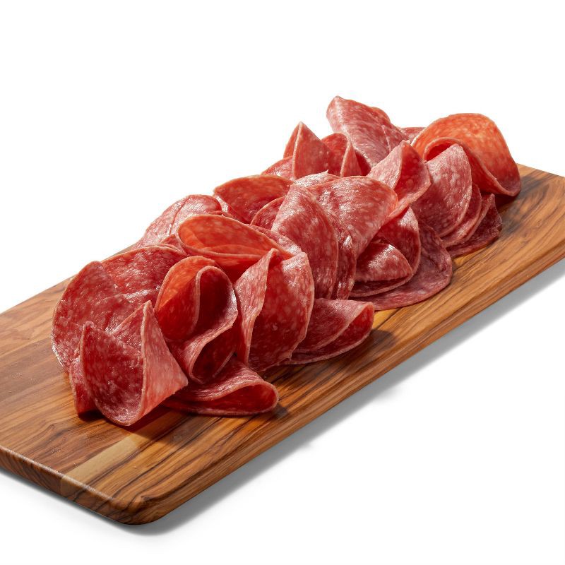 slide 3 of 4, Sliced Uncured Genoa Salami - 10oz - Good & Gather™, 10 oz
