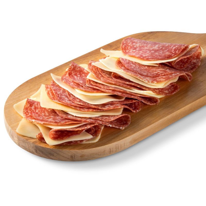 slide 3 of 4, Uncured Genoa Salami and Provolone Cheese Tray - 6oz - Good & Gather™, 6 oz