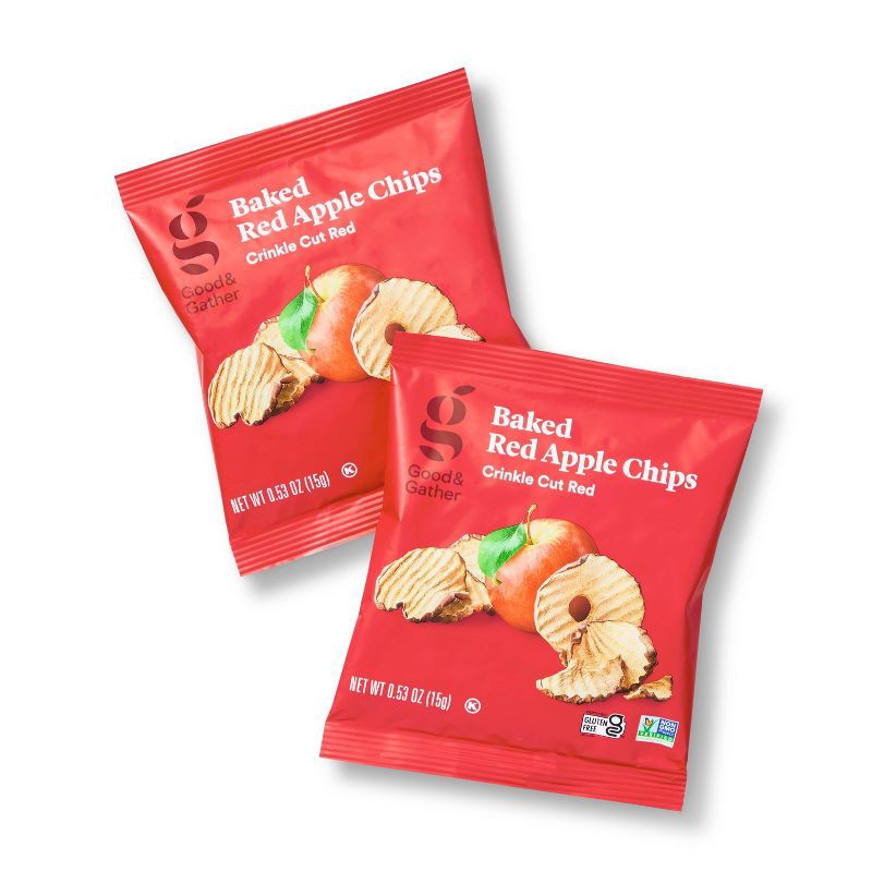 slide 3 of 4, Red Apple Chips - 3.18oz / 6ct - Good & Gather™, 3.18 oz, 6 ct