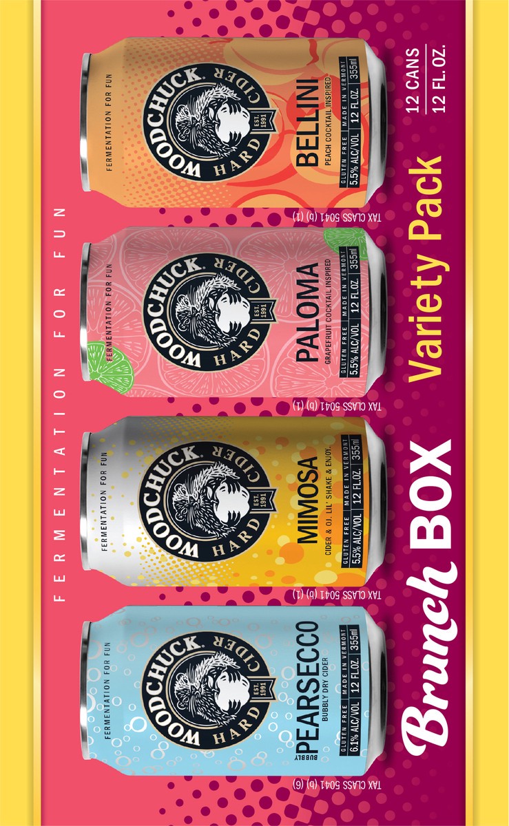 slide 5 of 6, Woodchuck Hard Cider - Brunch Box 12 Pack, 12oz Can, 144 oz