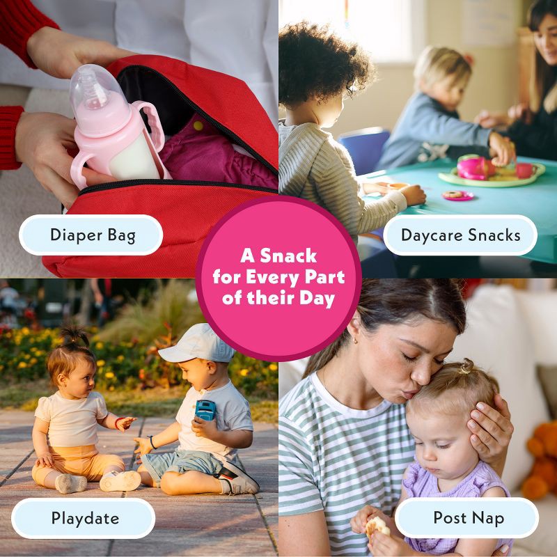 slide 9 of 10, Once Upon a Farm Fruit and Veggie Puffs Strawberry Sweet Potato & Coconut Baby Snacks - 1.5oz, 1.5 oz