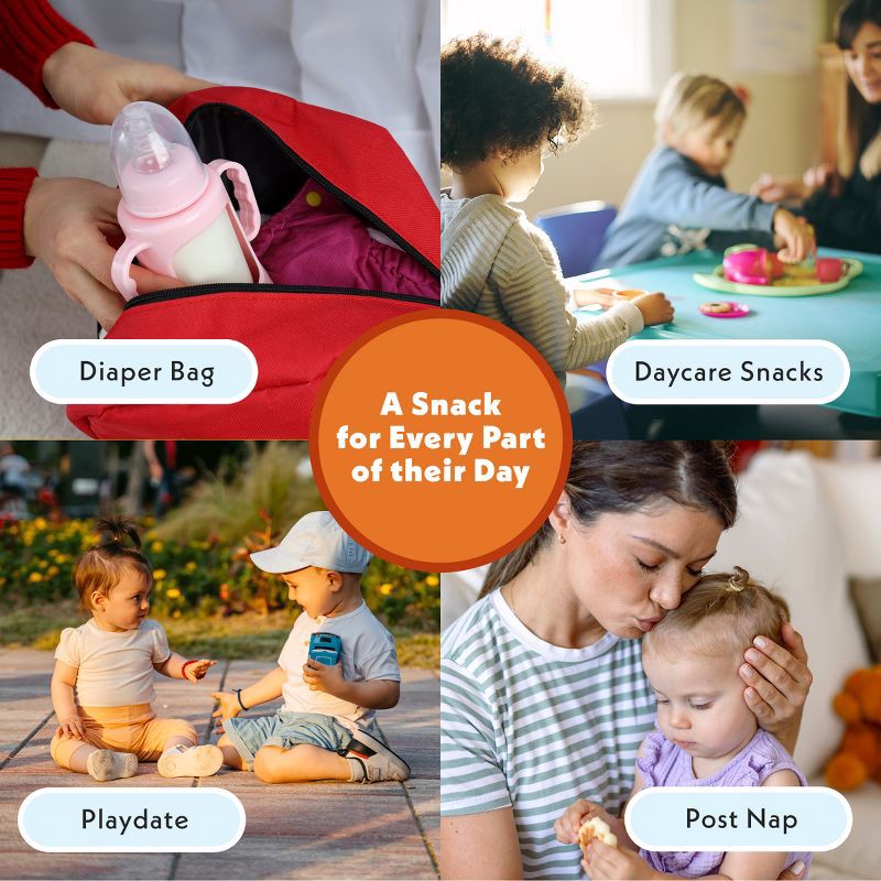 slide 8 of 9, Once Upon a Farm Organic Fruit & Veggie Puffs Baby Food - Mango, Coconut & Carrot - 1.5oz, 1.5 oz