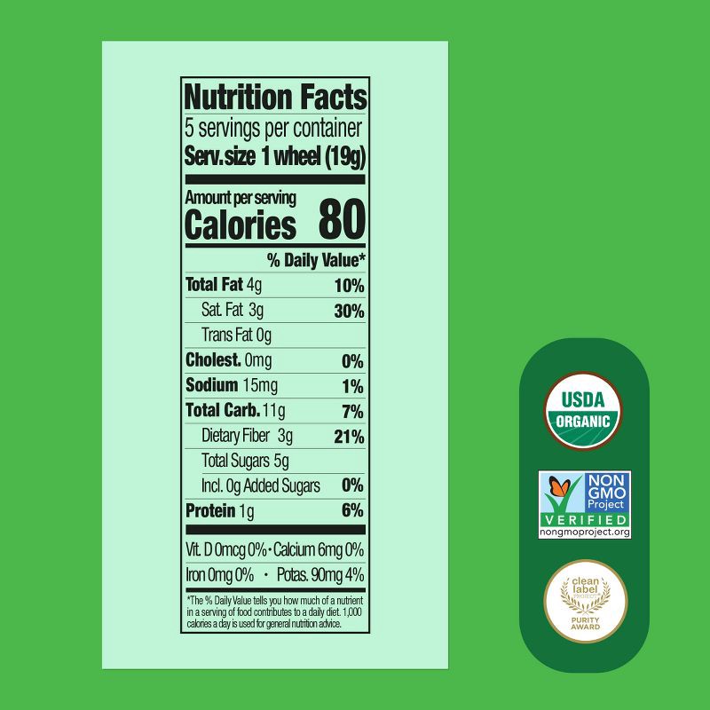 slide 7 of 11, Once Upon a Farm Tractor Wheels Apple Sweet Potato & Spinach Baby Snacks - 3.35oz, 3.35 oz