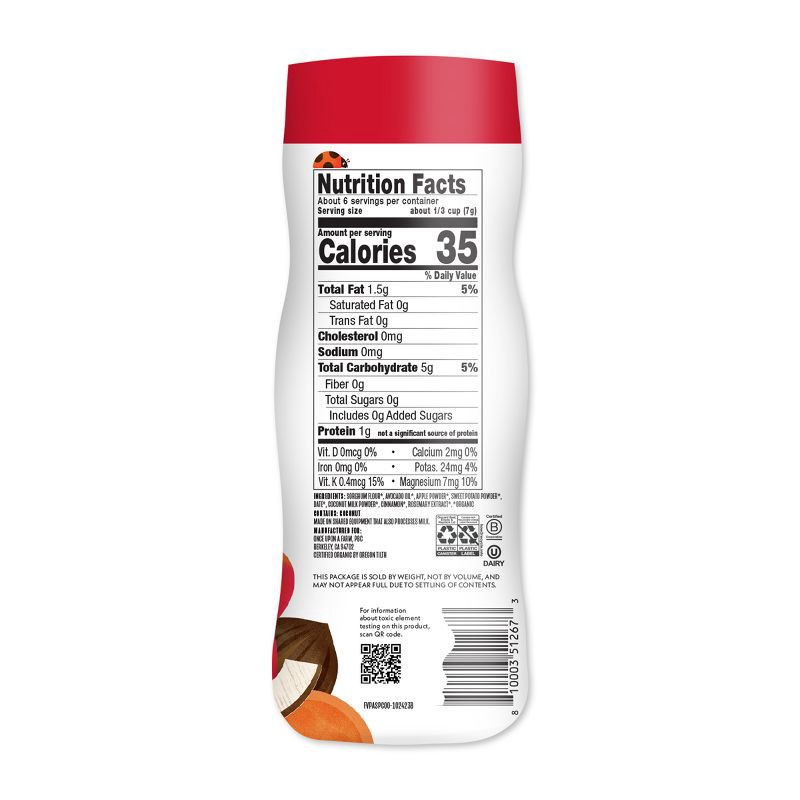 slide 2 of 11, Once Upon a Farm Fruit & Veggie Puffs Apple Sweet Potato & Coconut Baby Snacks - 1.5oz, 1.5 oz