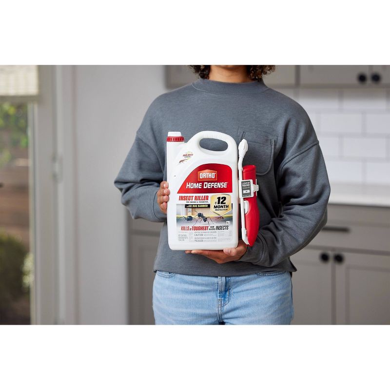 slide 8 of 10, Ortho Home Defense Insect Killer for Indoor & Perimeter RTU Wand: Kills Spiders, Liquid Formula - 128oz, 128 oz