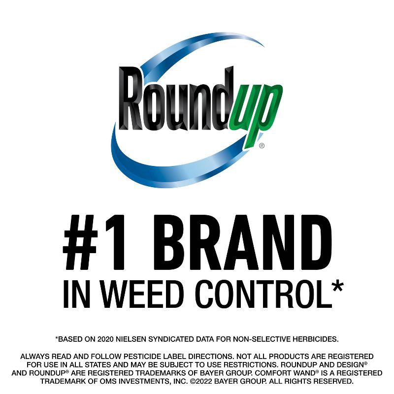 slide 12 of 12, Roundup For Lawns Northern Ready to Use Extended Wand Herbicide - 1gal : Weed & Root Eliminator, 3-Month Control, Rainproof, 1 gal