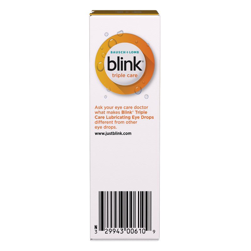 slide 10 of 10, Blink Triple Care Hydrating and Lubricating Eye Drops for Dry Eyes - 10ml, 10 ml