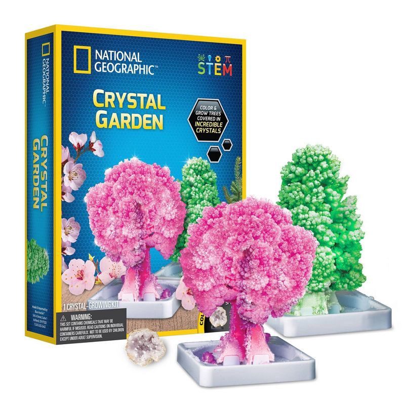 slide 5 of 5, National Geographic Crystal Garden RT Box Science Kit: Educational Chemistry Set for Grades 2-11, Activity Guide Included, 1 ct