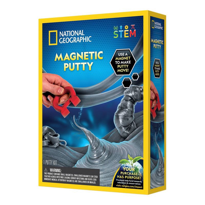 slide 3 of 3, National Geographic Magnetic Putty: Educational Science Toy with Activity Guide for Creative Thinking, 1 ct
