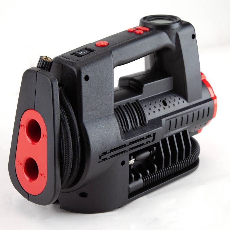 slide 3 of 11, Justin Case Dual Function Tire Inflator: Portable Tire Compressor & Pump for Car, Metal & Plastic, 2 Year Warranty, 1 ct