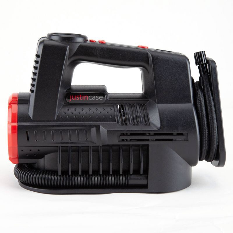 slide 4 of 11, Justin Case Dual Function Tire Inflator: Portable Tire Compressor & Pump for Car, Metal & Plastic, 2 Year Warranty, 1 ct