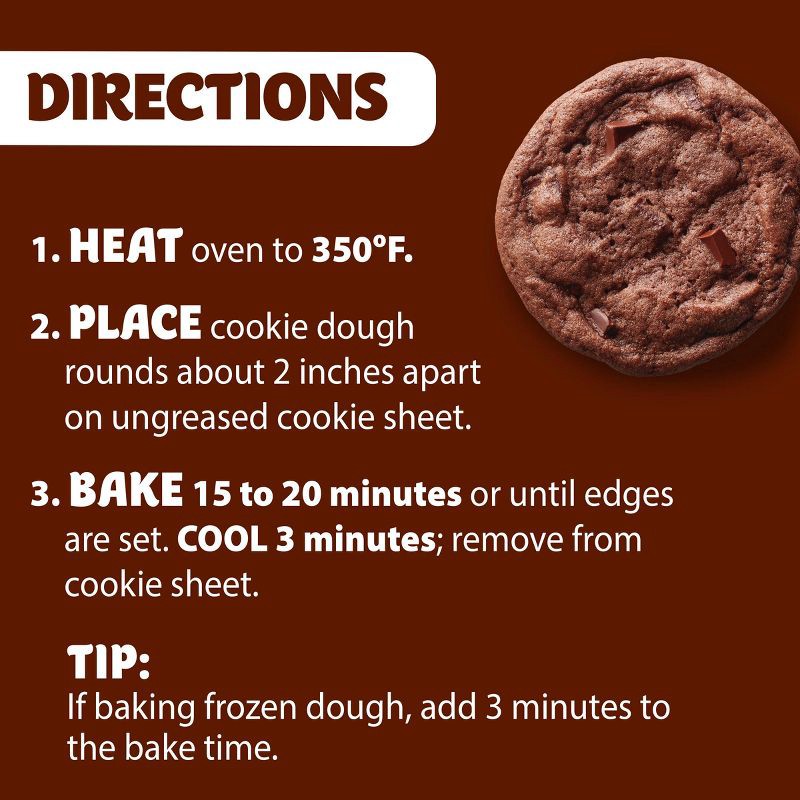 slide 6 of 8, Pillsbury Ready to Bake Double Chocolate Chip Cookies - 16oz/12ct, 12 ct; 16 oz