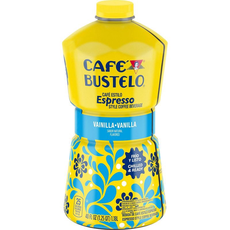 slide 1 of 7, Cafe Bustelo Café Bustelo Vanilla Flavored Espresso-Style Iced Coffee - 40 fl oz, 40 fl oz