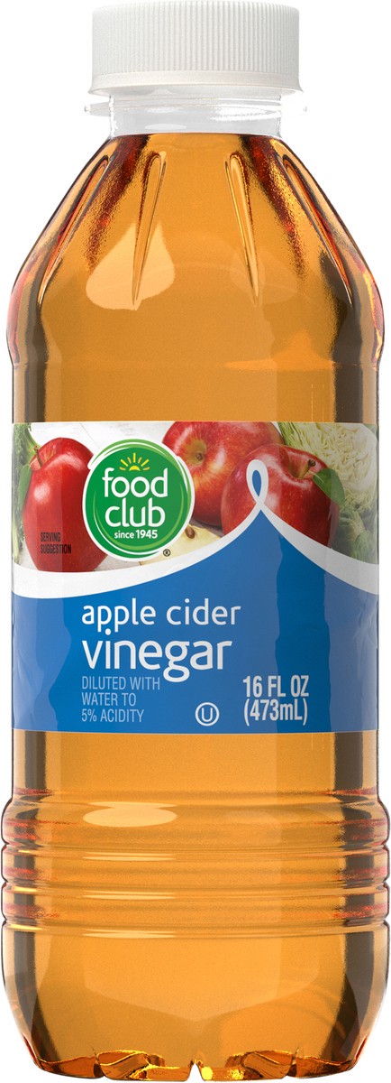 slide 4 of 12, Food Club Apple Cider Vinegar 16 fl oz, 16 fl oz