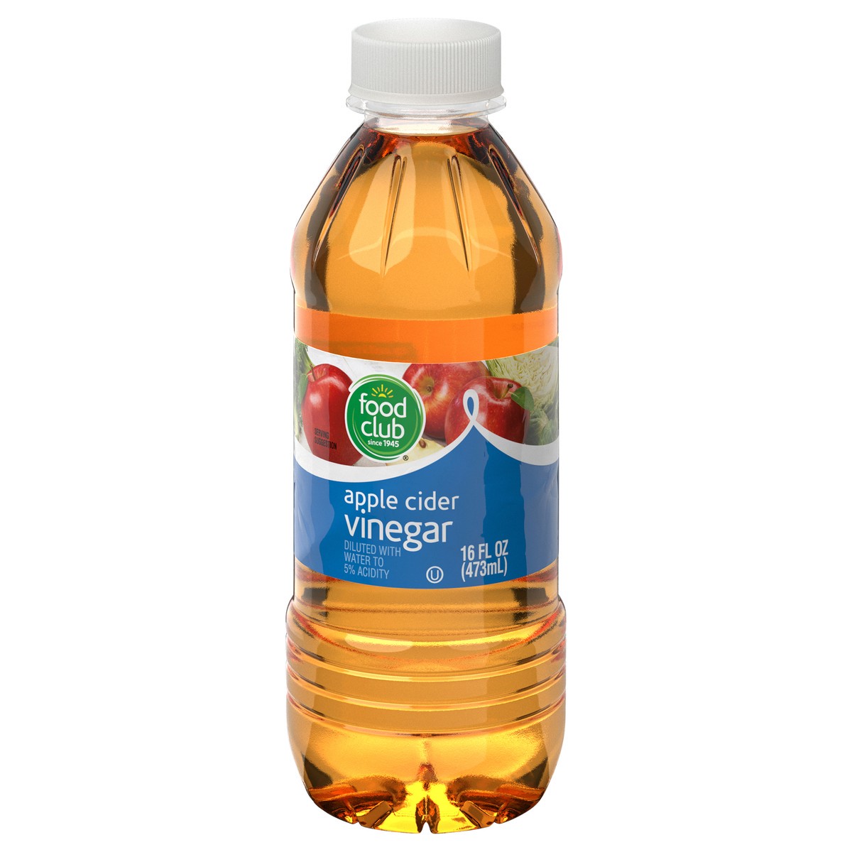 slide 2 of 12, Food Club Apple Cider Vinegar 16 fl oz, 16 fl oz