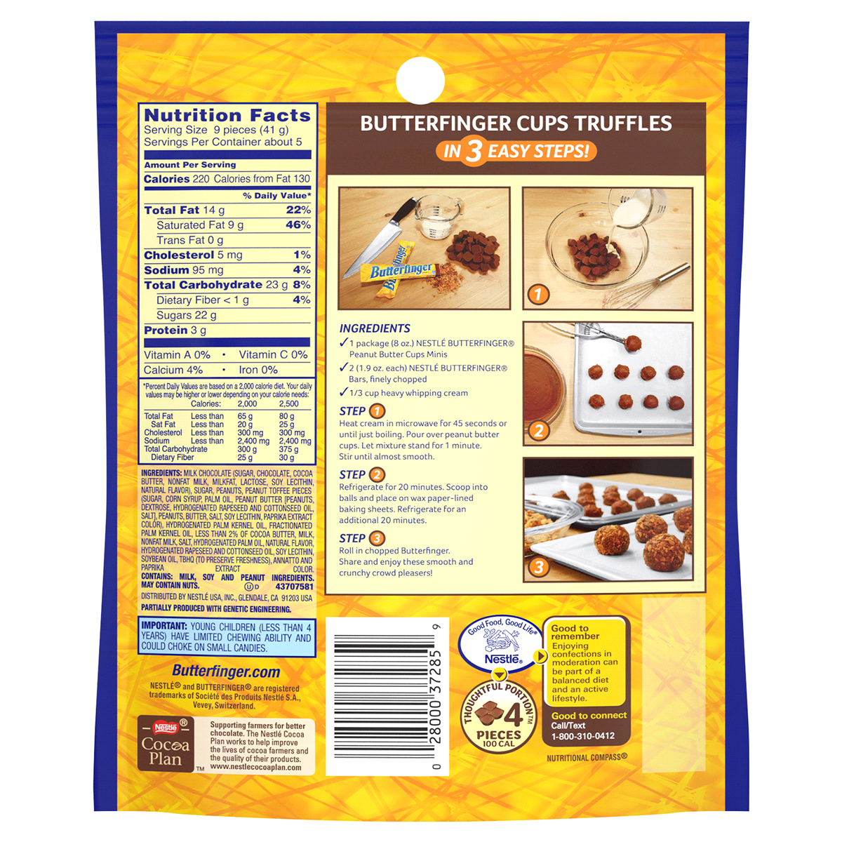 slide 2 of 2, Butterfinger Chocolate Chocolates, 8 oz