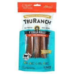 TruRanch Colla-Rolls Beef + Collagen Recipe Dog Chews Large 3 ea