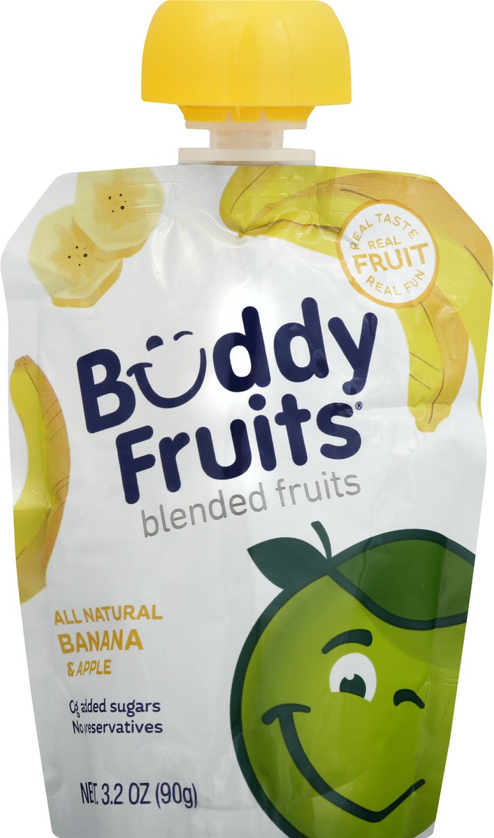 slide 2 of 10, Buddy Fruits All Natural Banana & Apple Blended Fruits 3.2 oz, 3.2 oz