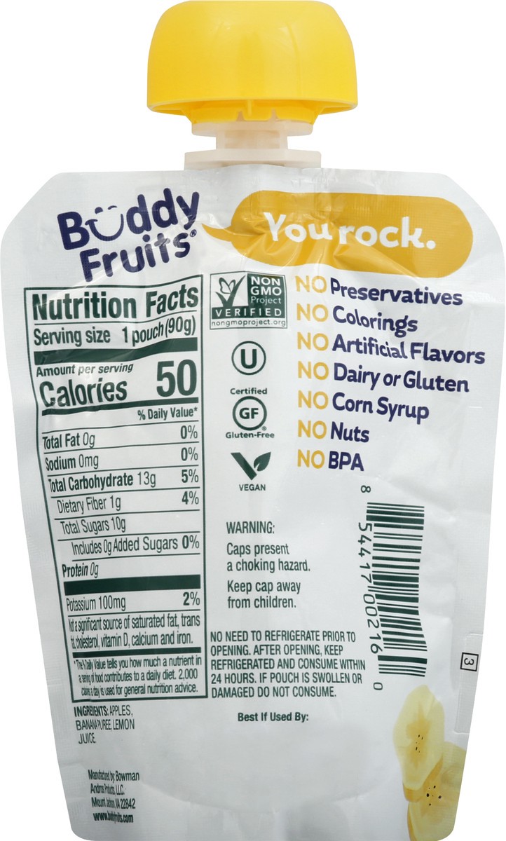 slide 10 of 10, Buddy Fruits All Natural Banana & Apple Blended Fruits 3.2 oz, 3.2 oz