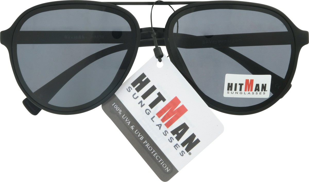 slide 4 of 9, Hitman Round Sunglasses 1 ea, 1 ct