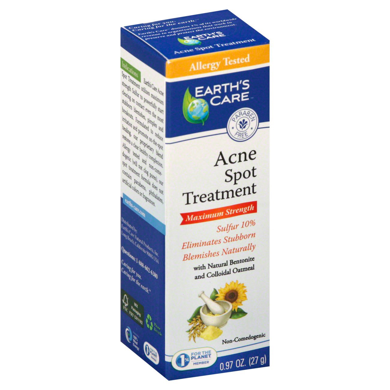 slide 1 of 1, Earth's Care Acne Spot Treatment 0.97 oz, 0.97 oz