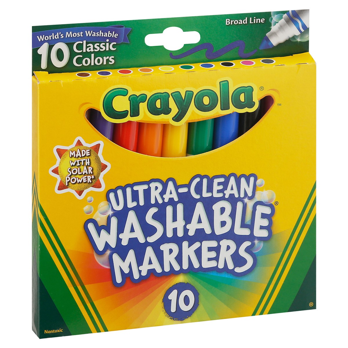 slide 6 of 9, Crayola® washable markers, 10 ct