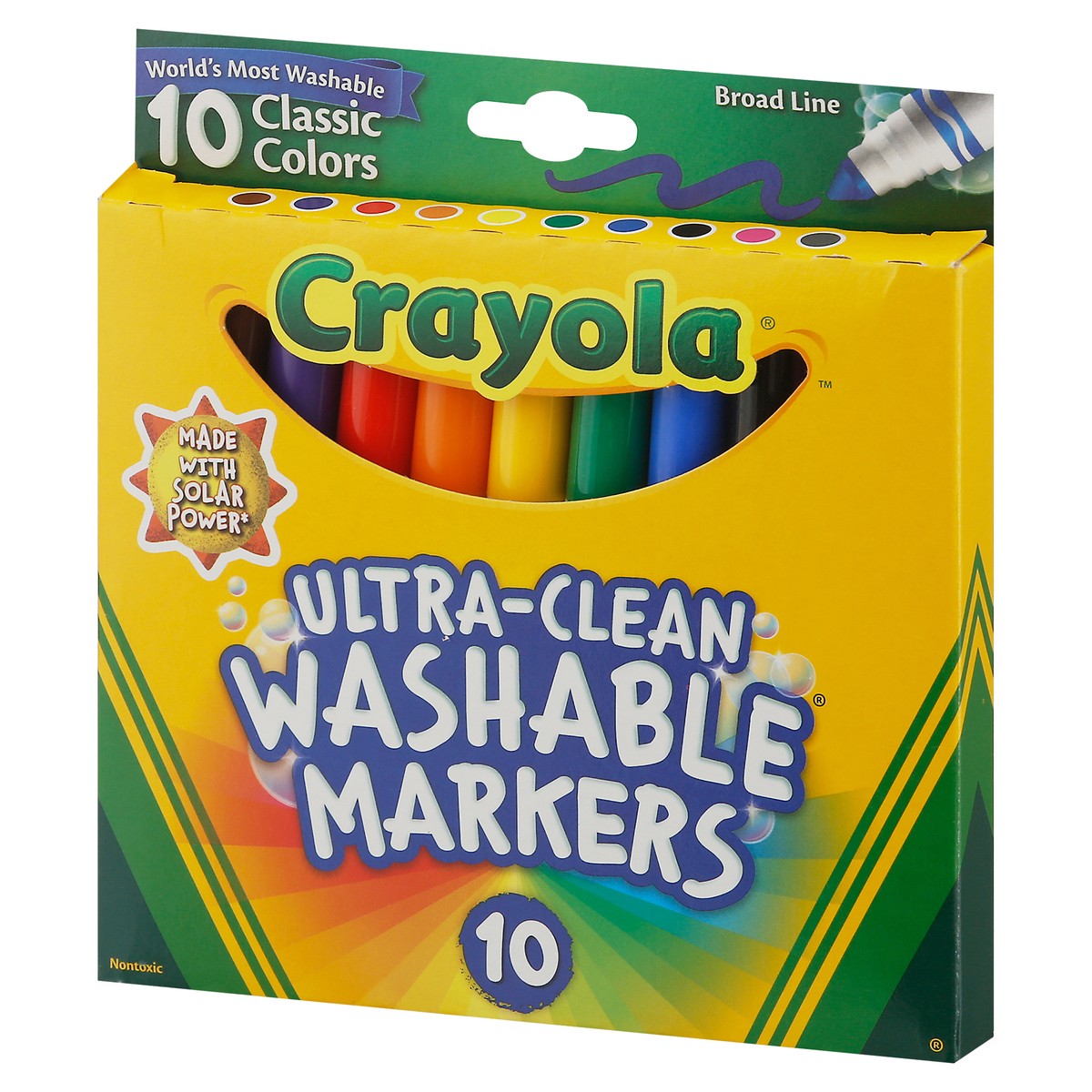 slide 2 of 9, Crayola® washable markers, 10 ct