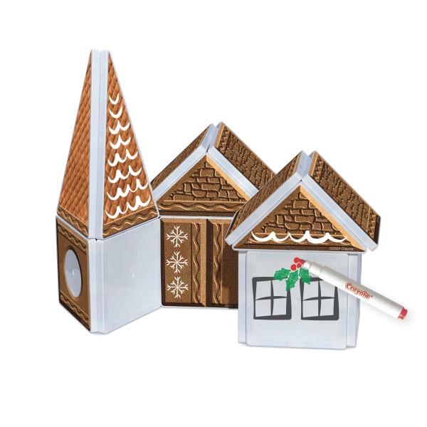 slide 5 of 5, CreateOn Crayola Magnetic Tiles, Gingerbread Doodle, Set Of 24 Pieces, 1 ct