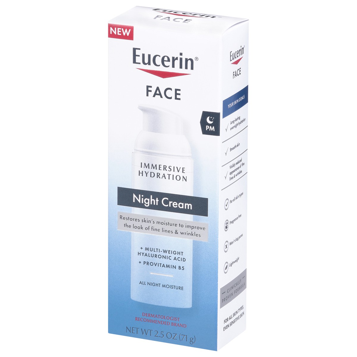 slide 10 of 13, Eucerin Face PM Night Cream 2.5 oz, 2.5 oz