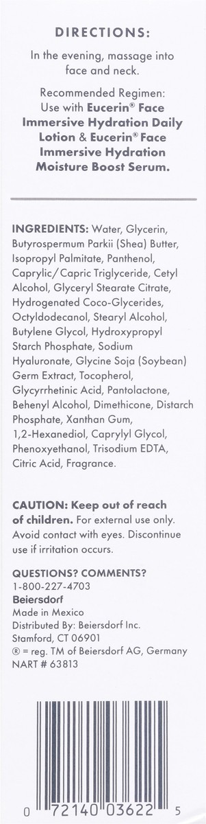 slide 5 of 13, Eucerin Face PM Night Cream 2.5 oz, 2.5 oz